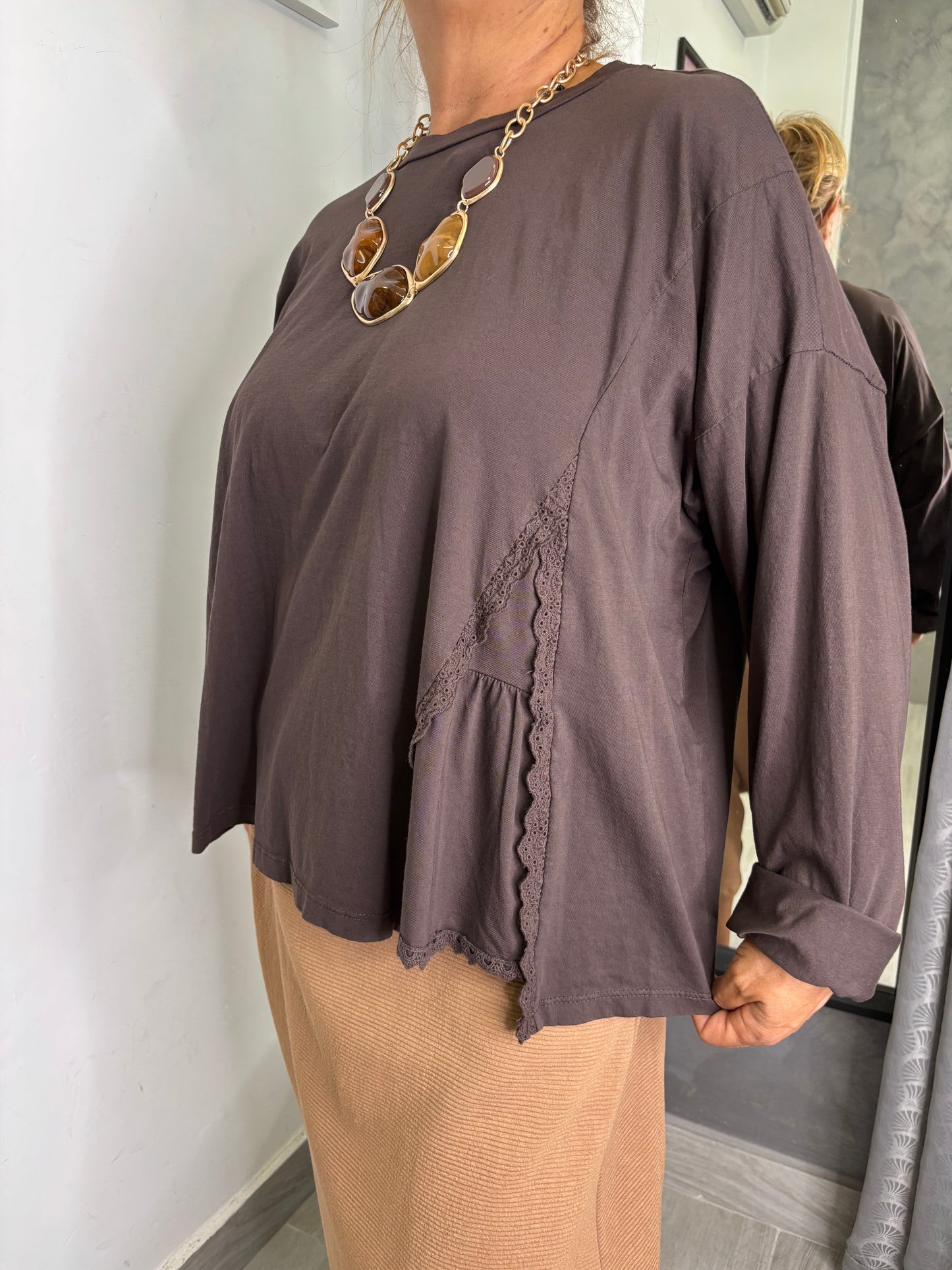 Maglia Giova Marrone