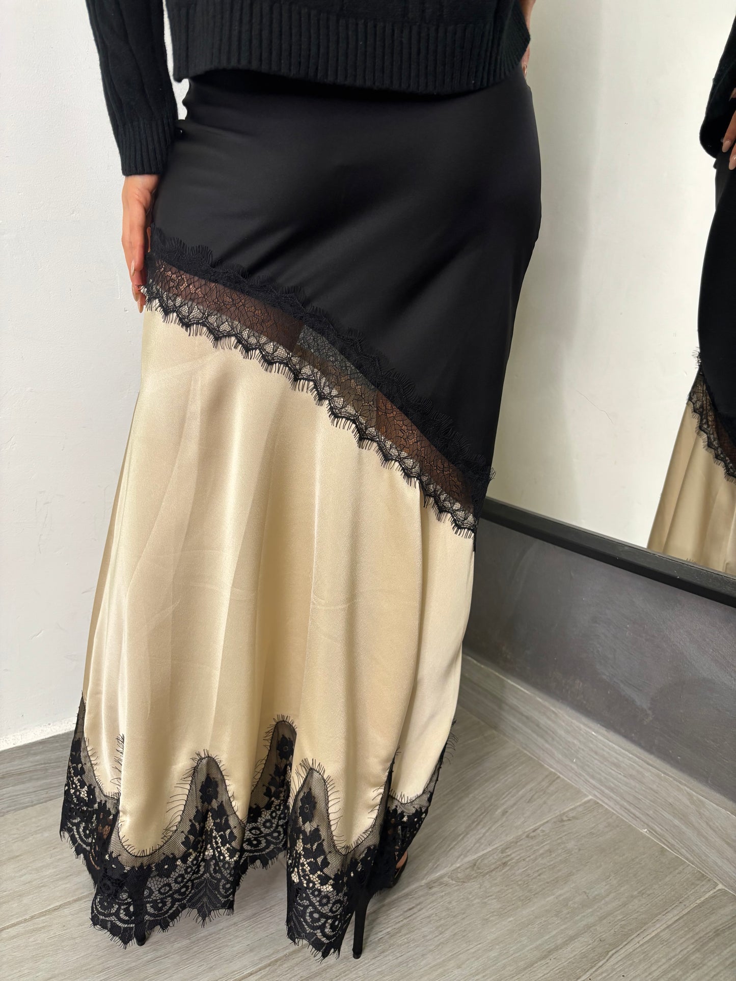 Gonna Saten Burro Vicolo