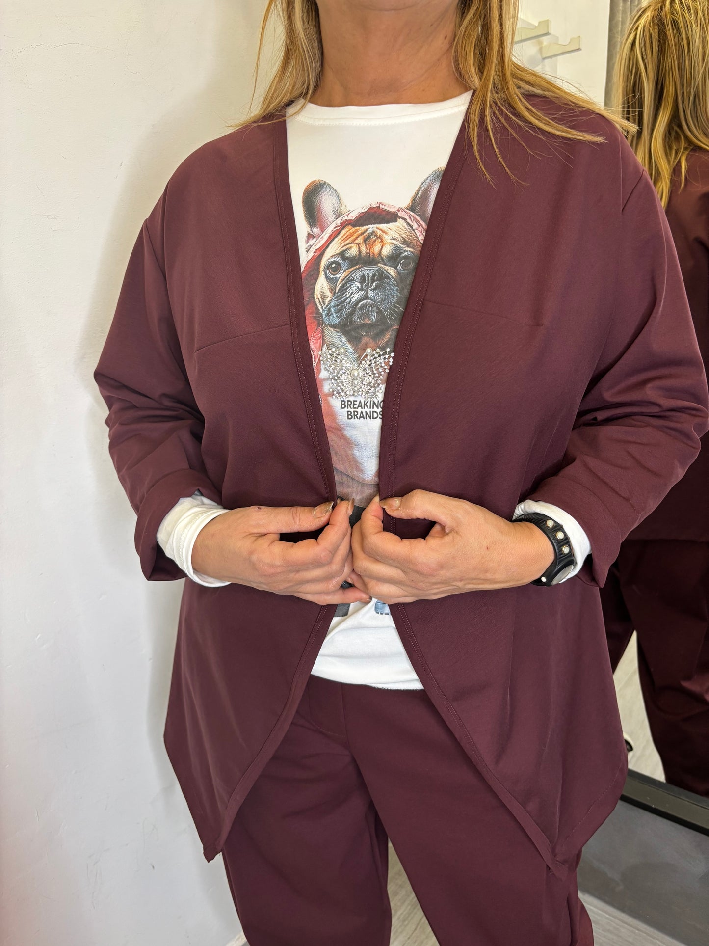 Giacca Wendy Giuditta Bordeaux