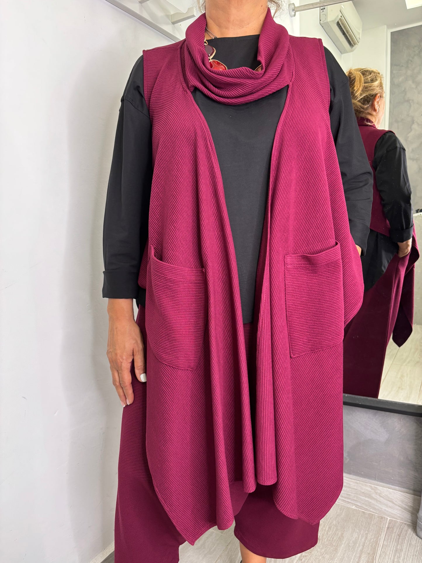 Gilet Wendy Morgan Bordeaux