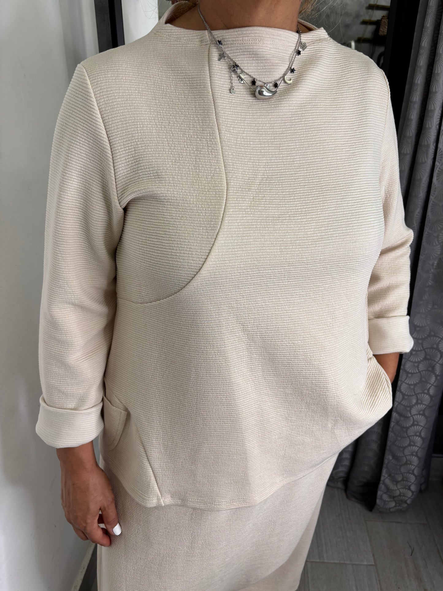 Maglia Wendy Morgan Con Tasche Burro