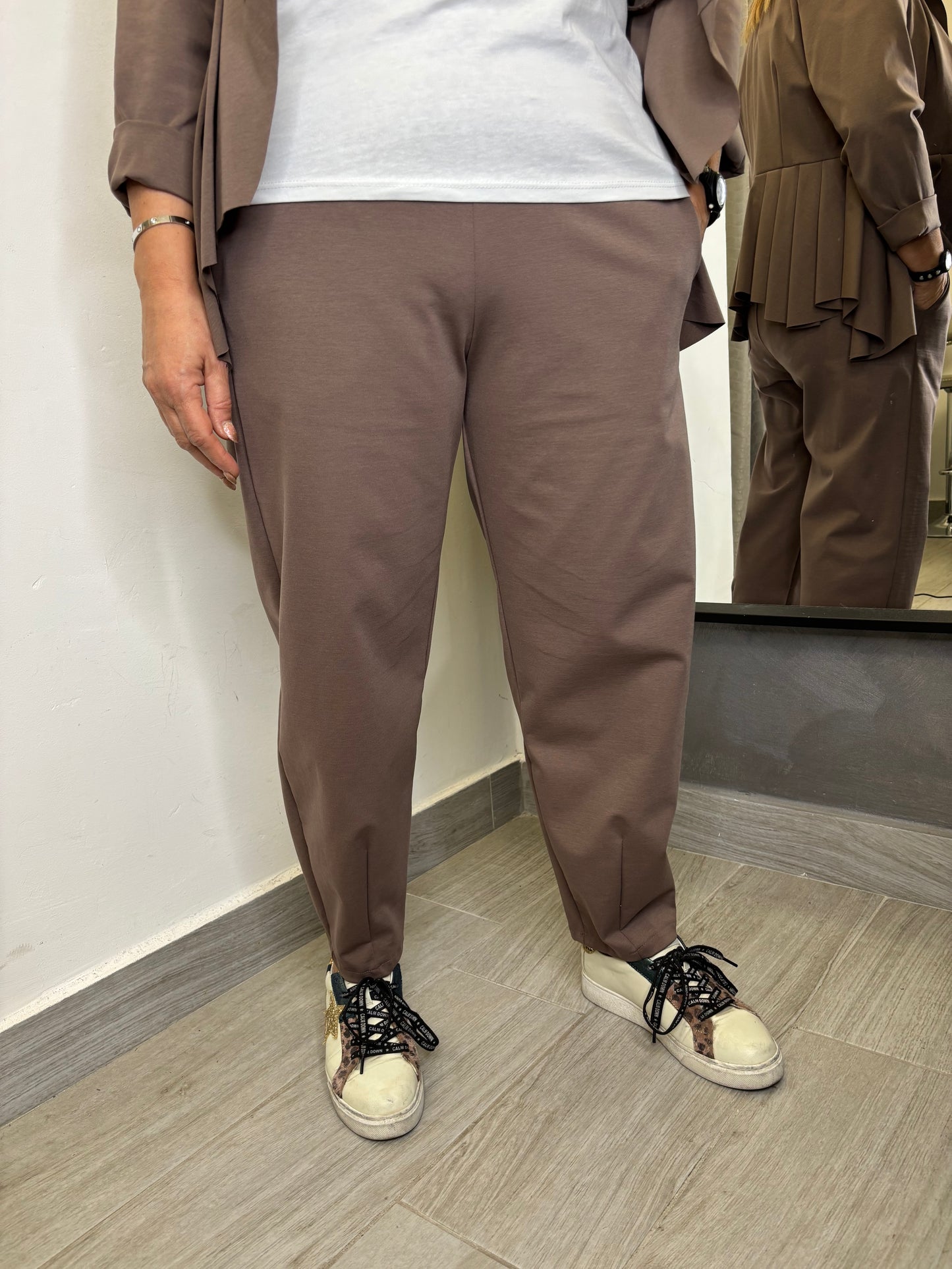 Pantalone Wendy Slim Tortora