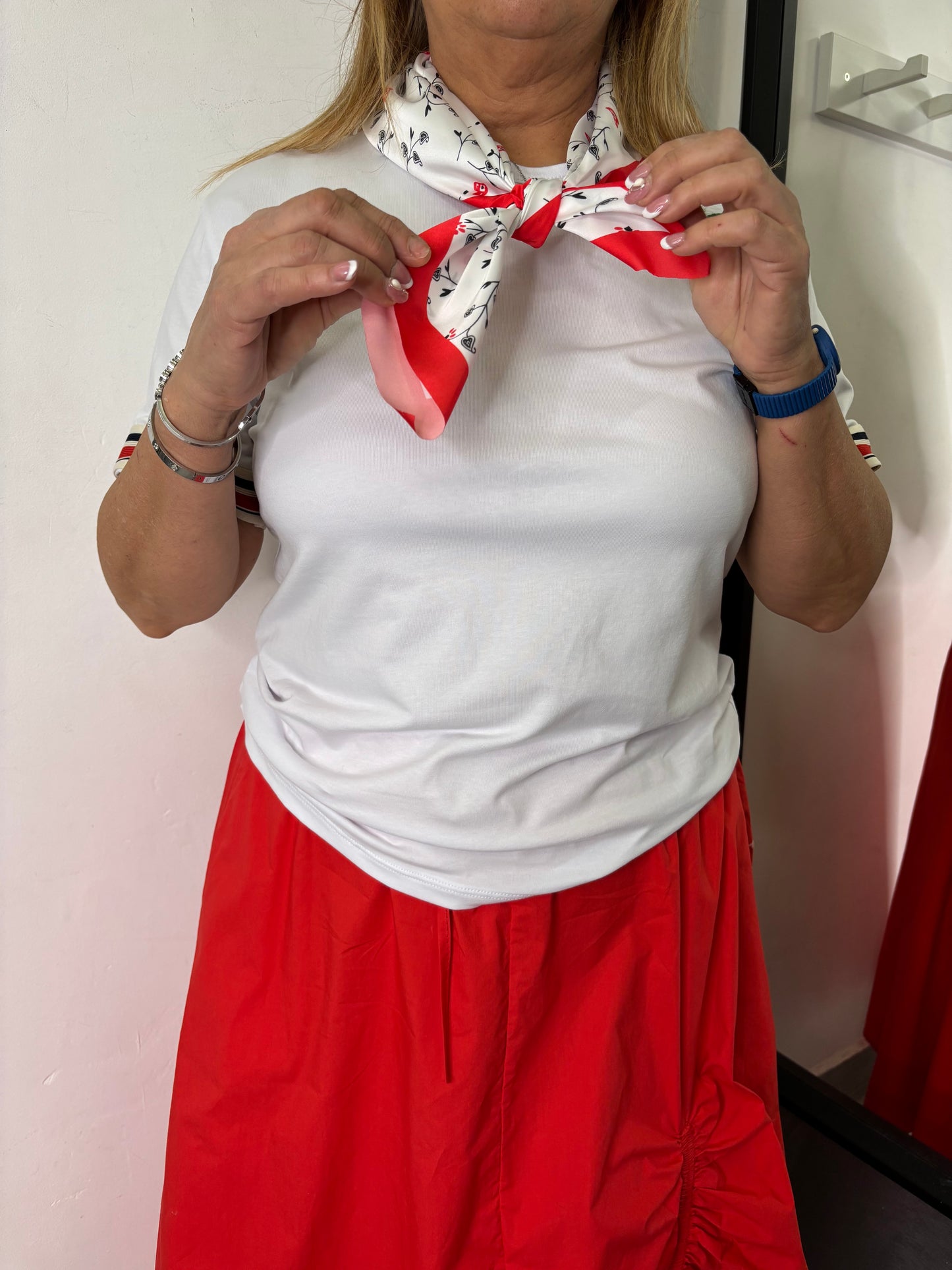 Maglietta Cherry Bianca