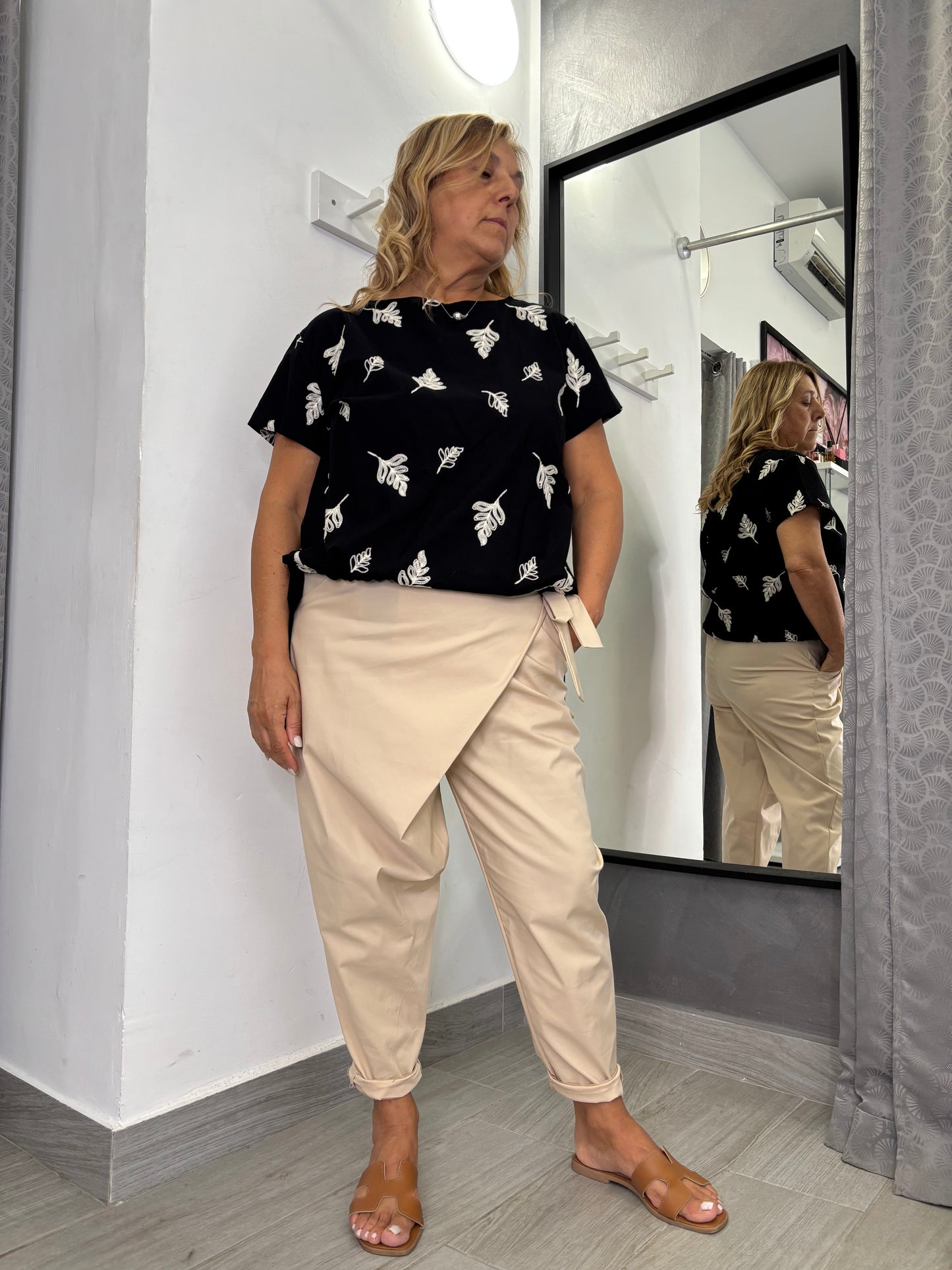 Casacca Wendy Foglia Nera