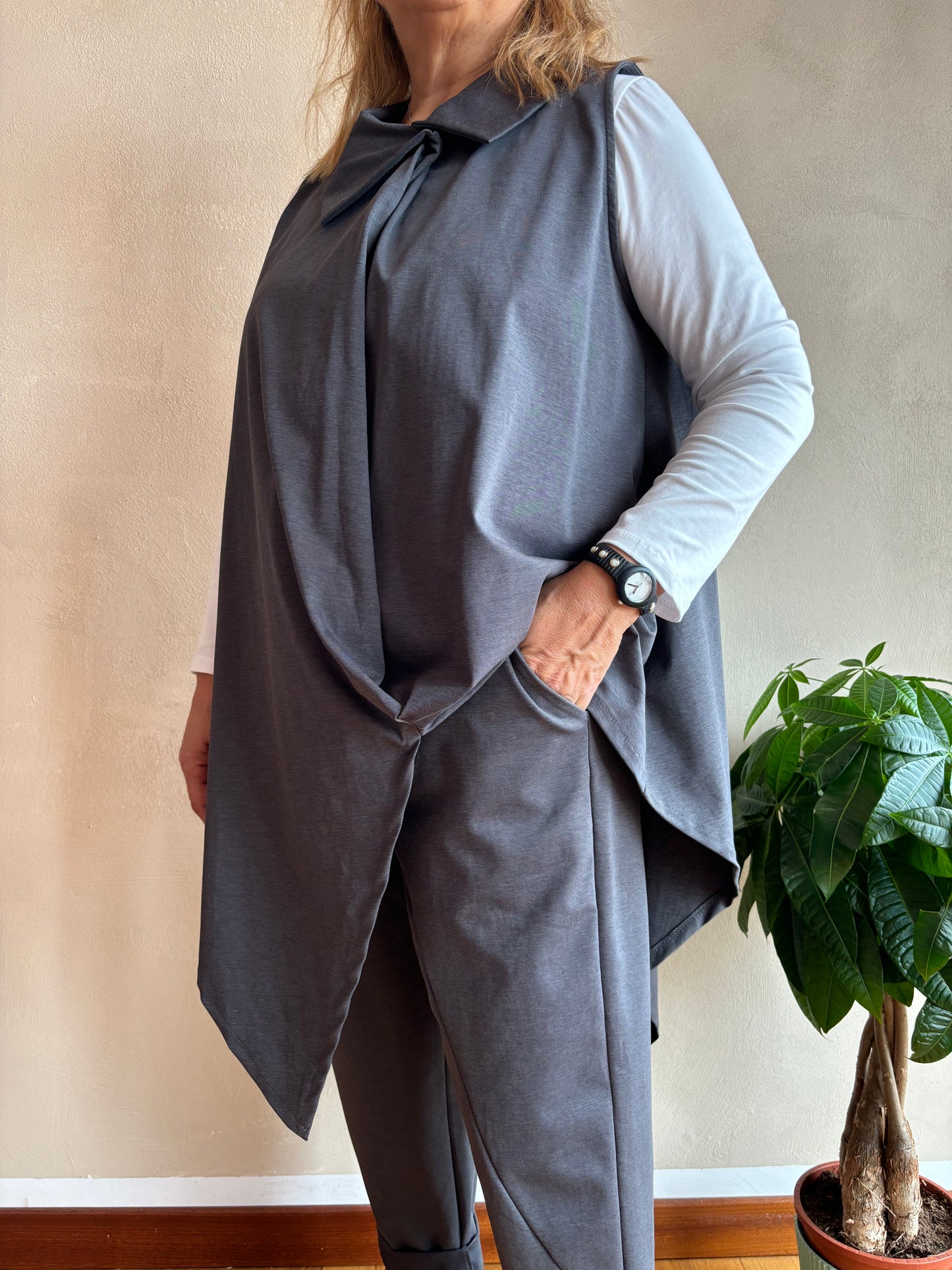 Gilet Sun Agata Grigio