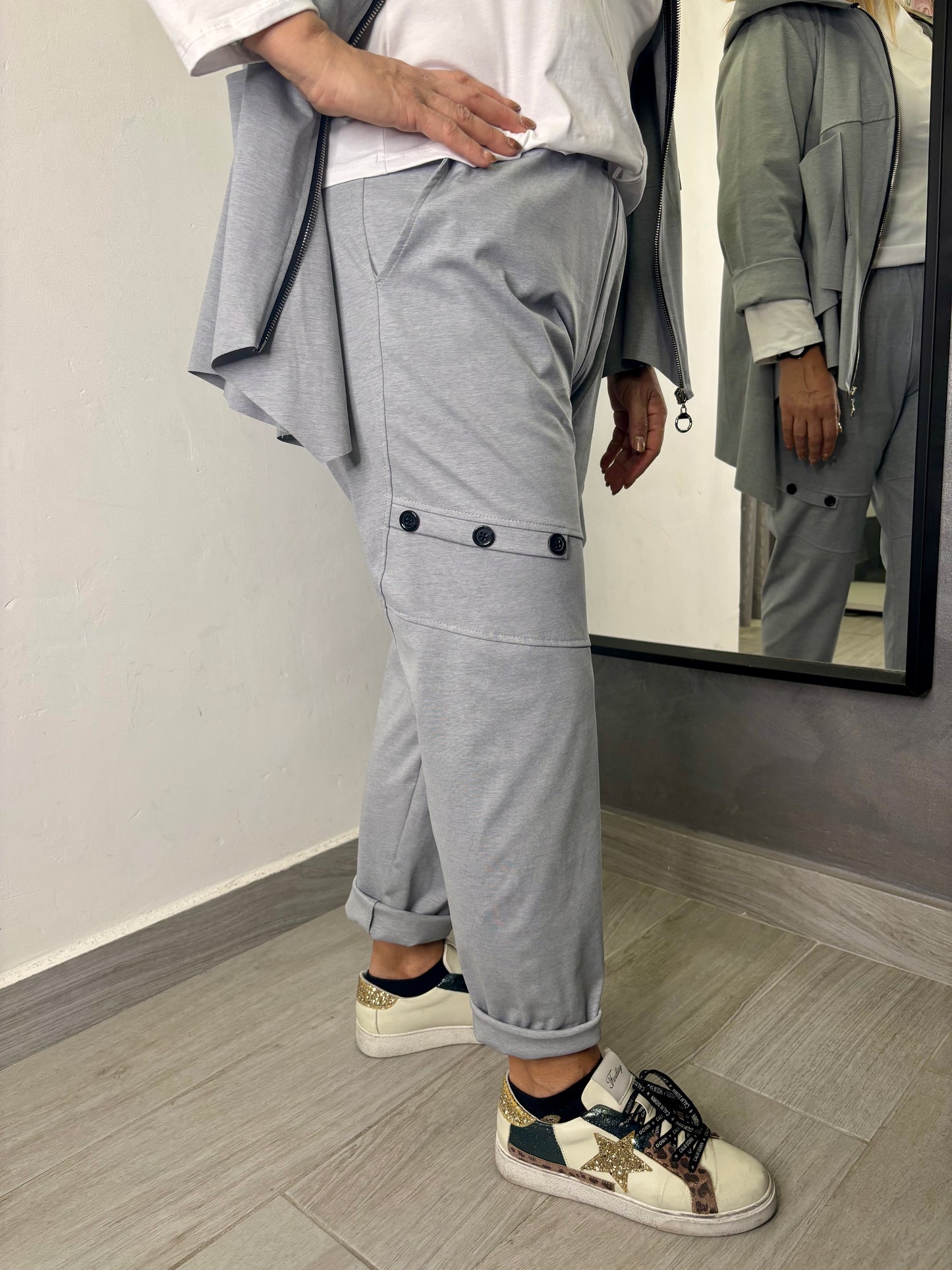 Pantalone 158C Lucilla Grigio