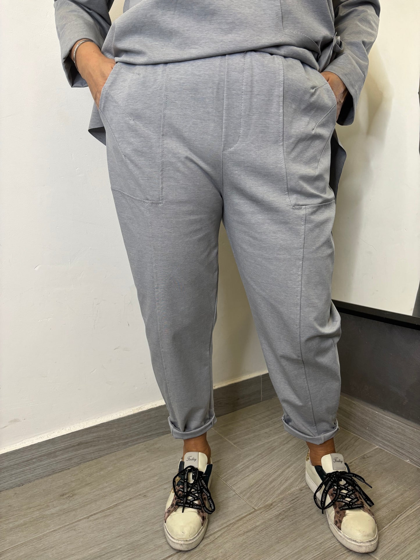 Pantalone 158C Leon Grigio