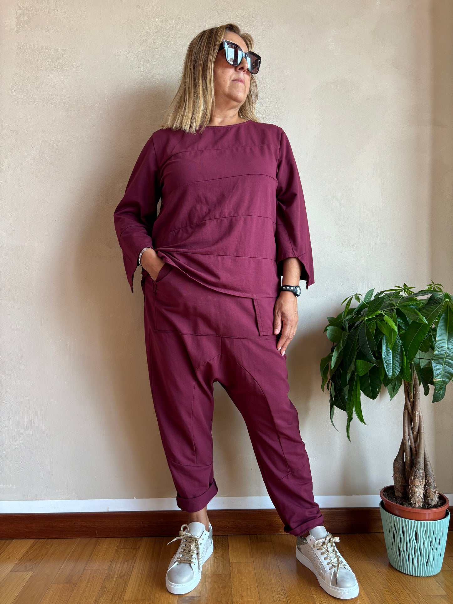 Pantalone Sun Shira Bordeaux