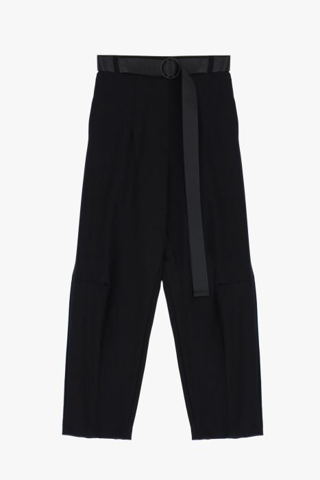IMPERIAL - Pantaloni straight monocolour con pinces e cintura