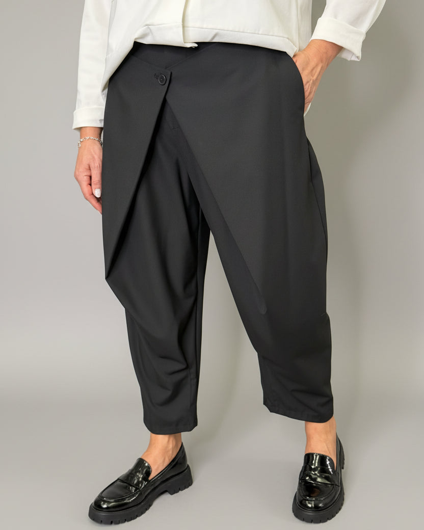 Pantalone Wendy Doppio Pareo Nero