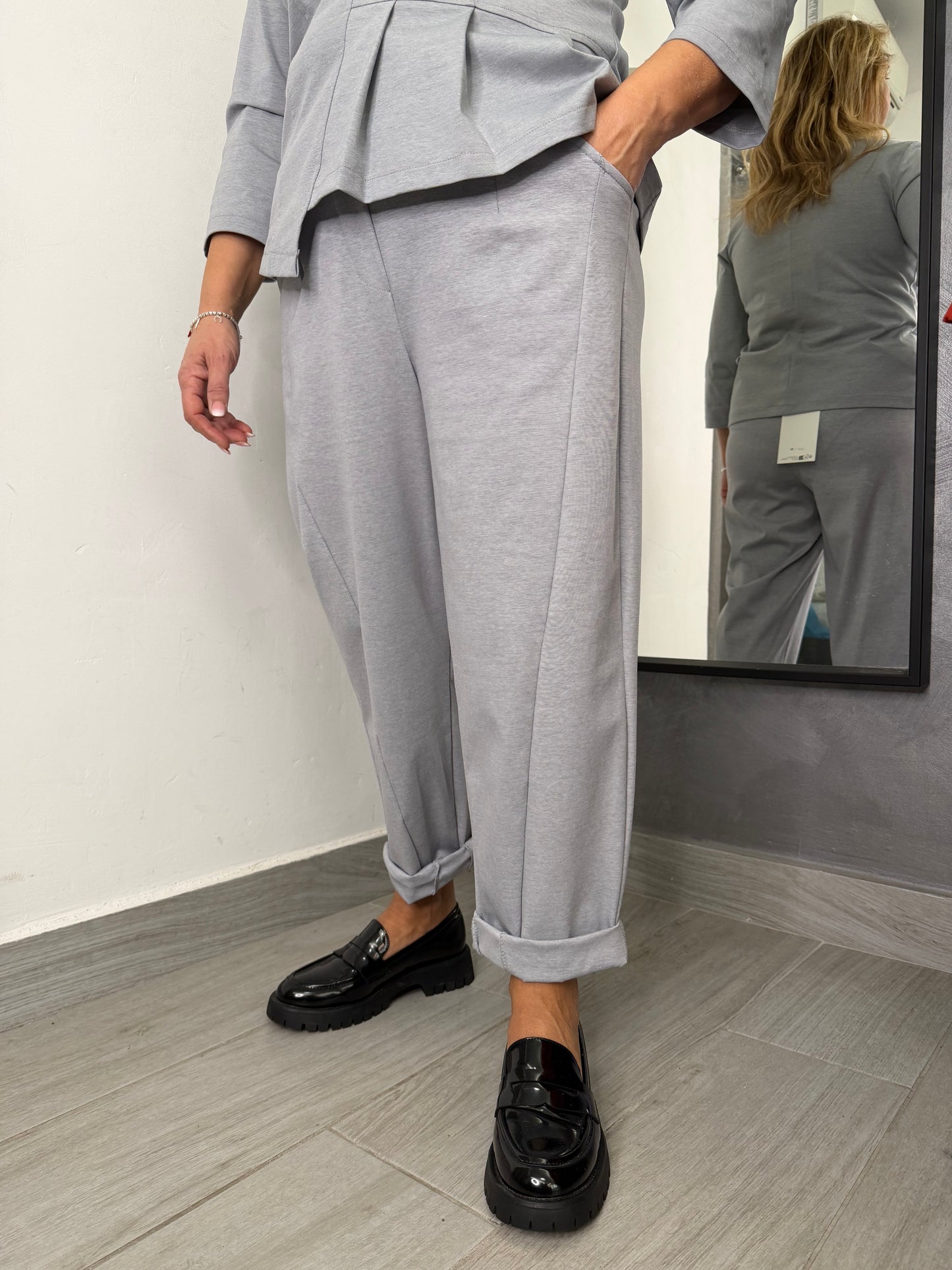 Pantalone Sun Olivia Grigio Chiaro