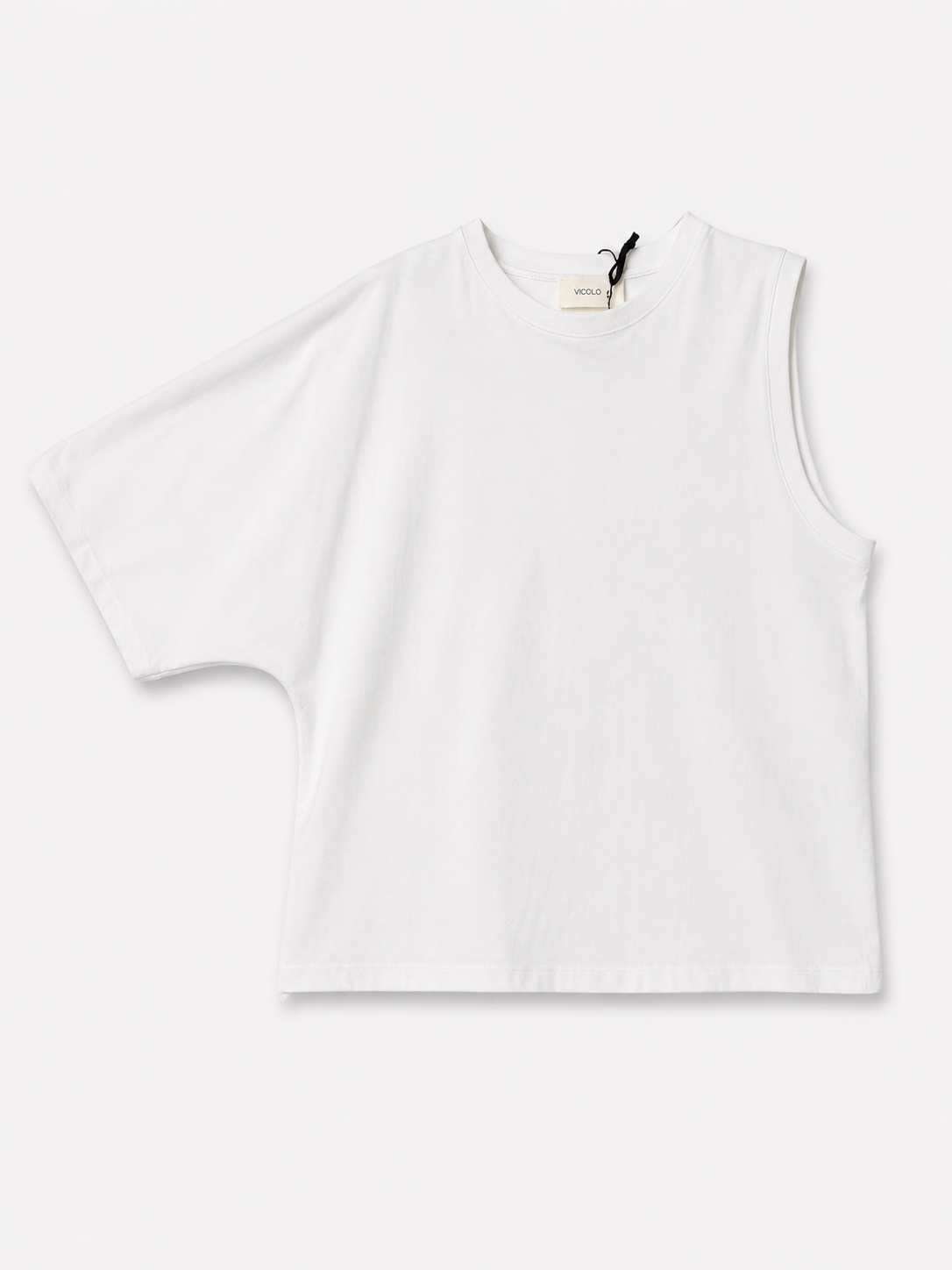 T-Shirt Monospalla  Bianca Vicolo