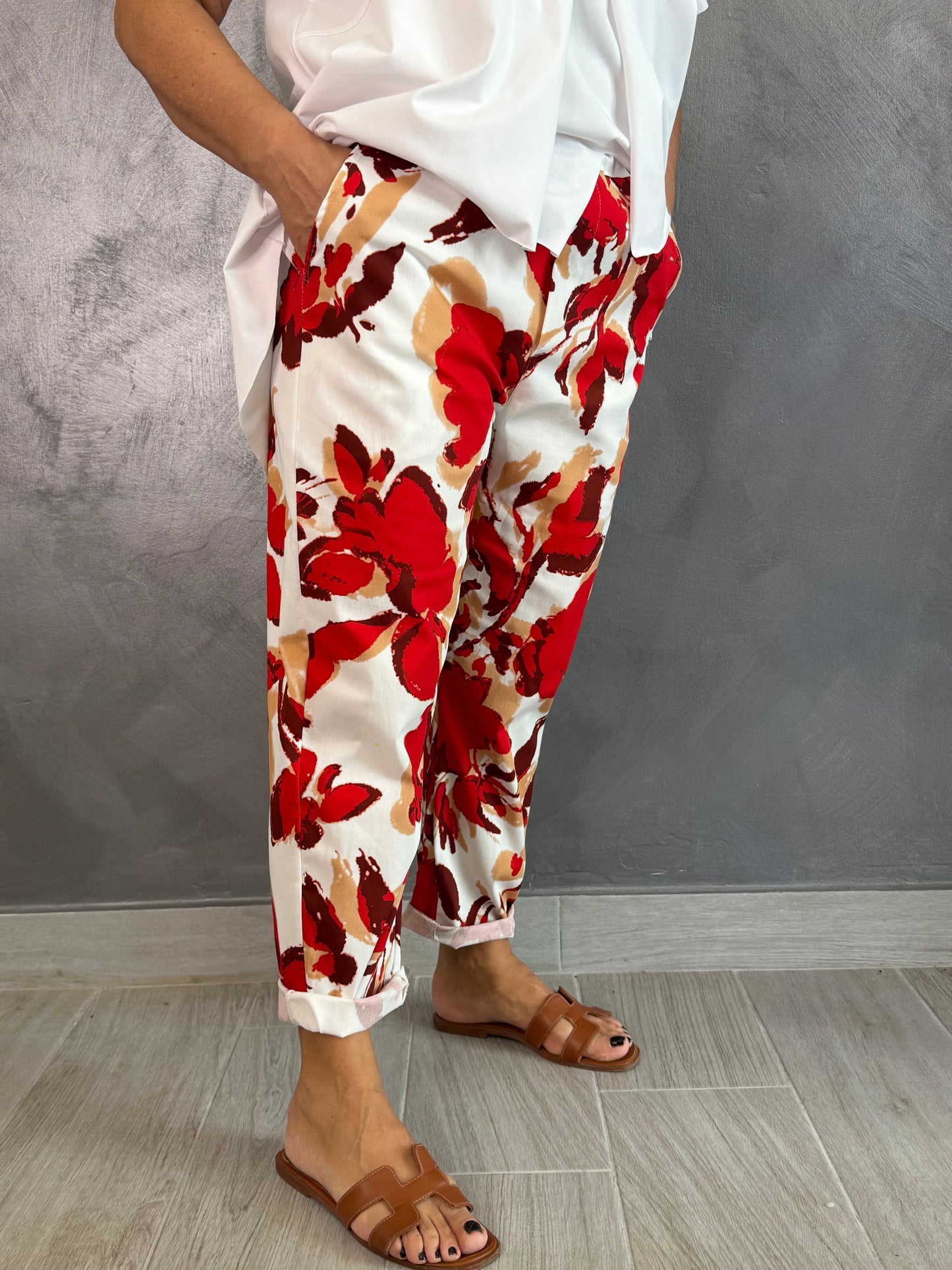 Pantalone 158C Elettra Rosso