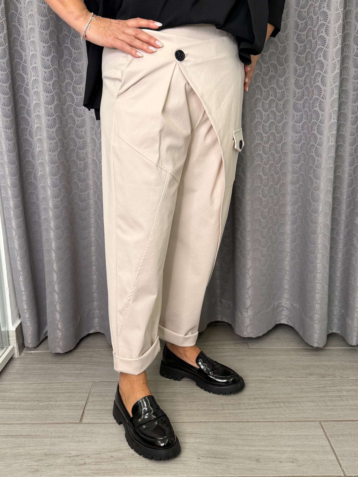 Pantalone 158C Cristel Beige