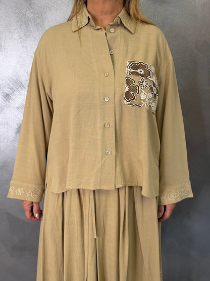 Camicia Emma Beige