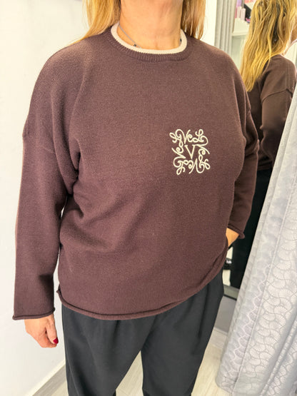 Maglione Marrone Vicolo