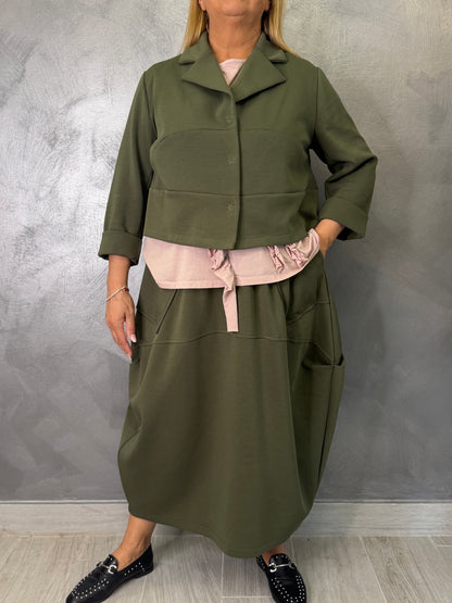 Giacca Wendy Sara Verde Militare