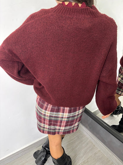 Maglione No Vabbè Bordeaux
