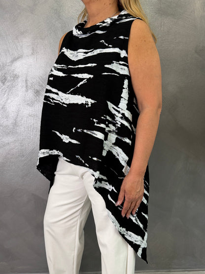 Top Wendy Onda Nero/Bianco