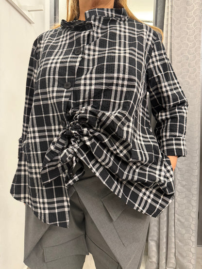 Camicia Wendy Clody Nera/Grigia