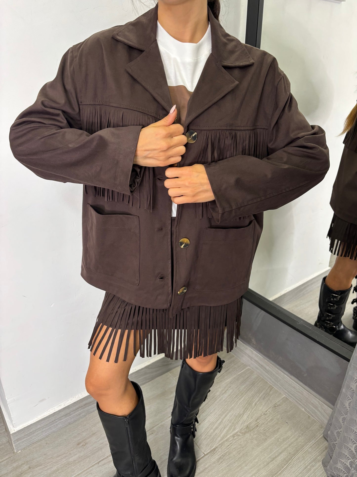 Giacca Texas Marrone