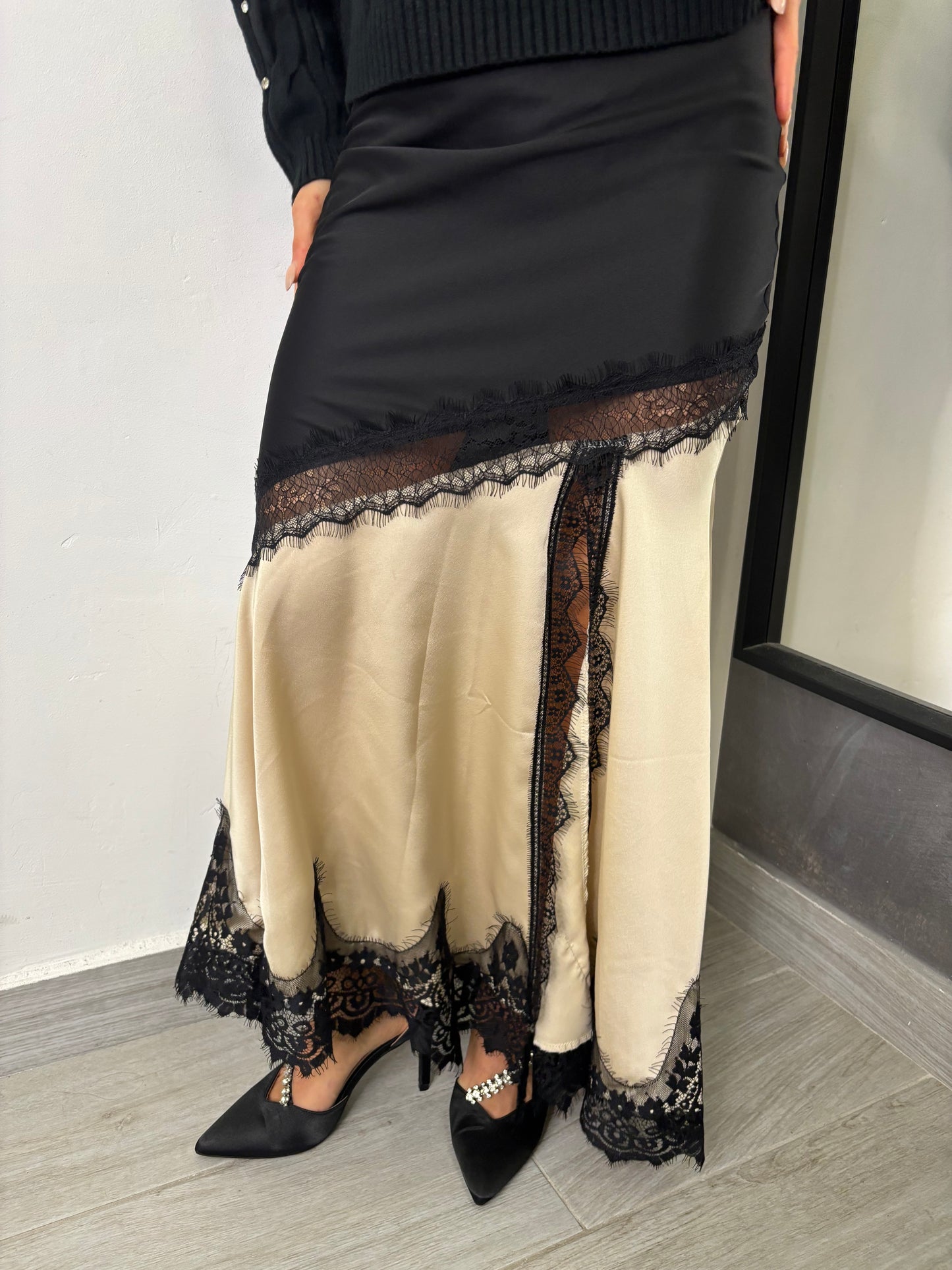 Gonna Saten Burro Vicolo