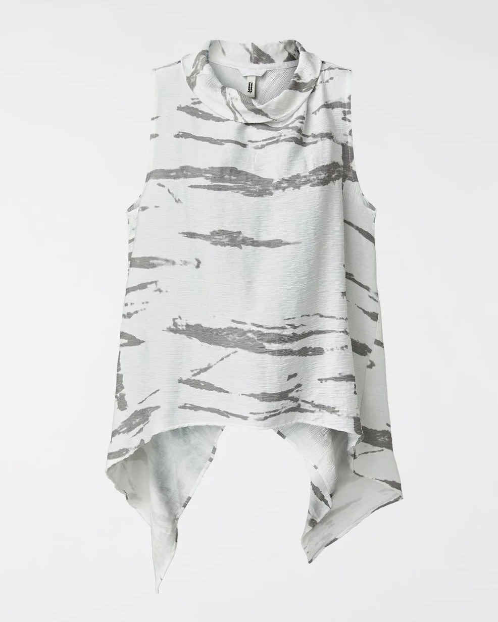 Top Wendy Onda Bianco/Grigio