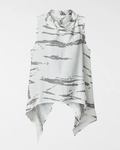 Top Wendy Onda Bianco/Grigio