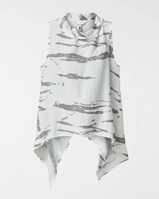 Top Wendy Onda Bianco/Grigio