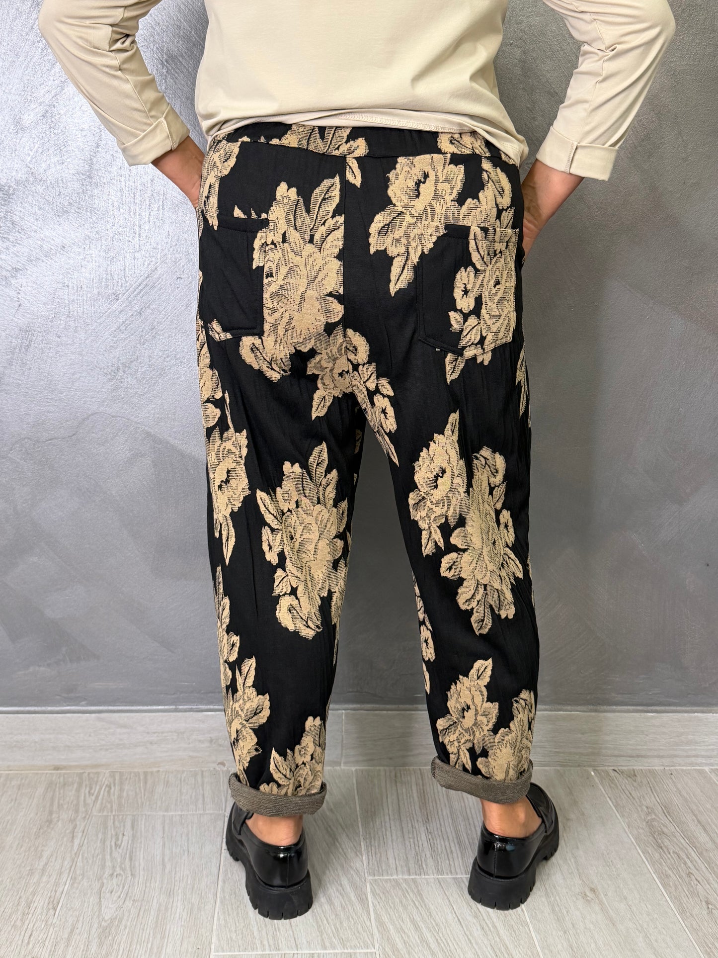 Pantalone 158C Rose Nero