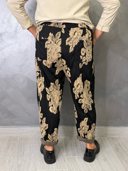 Pantalone 158C Rose Nero