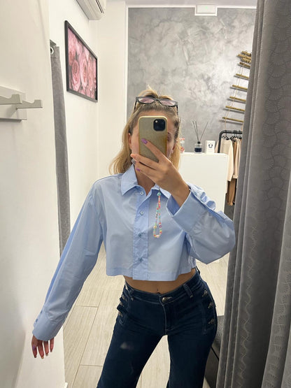 Camicia Crop HaveOne CELESTE