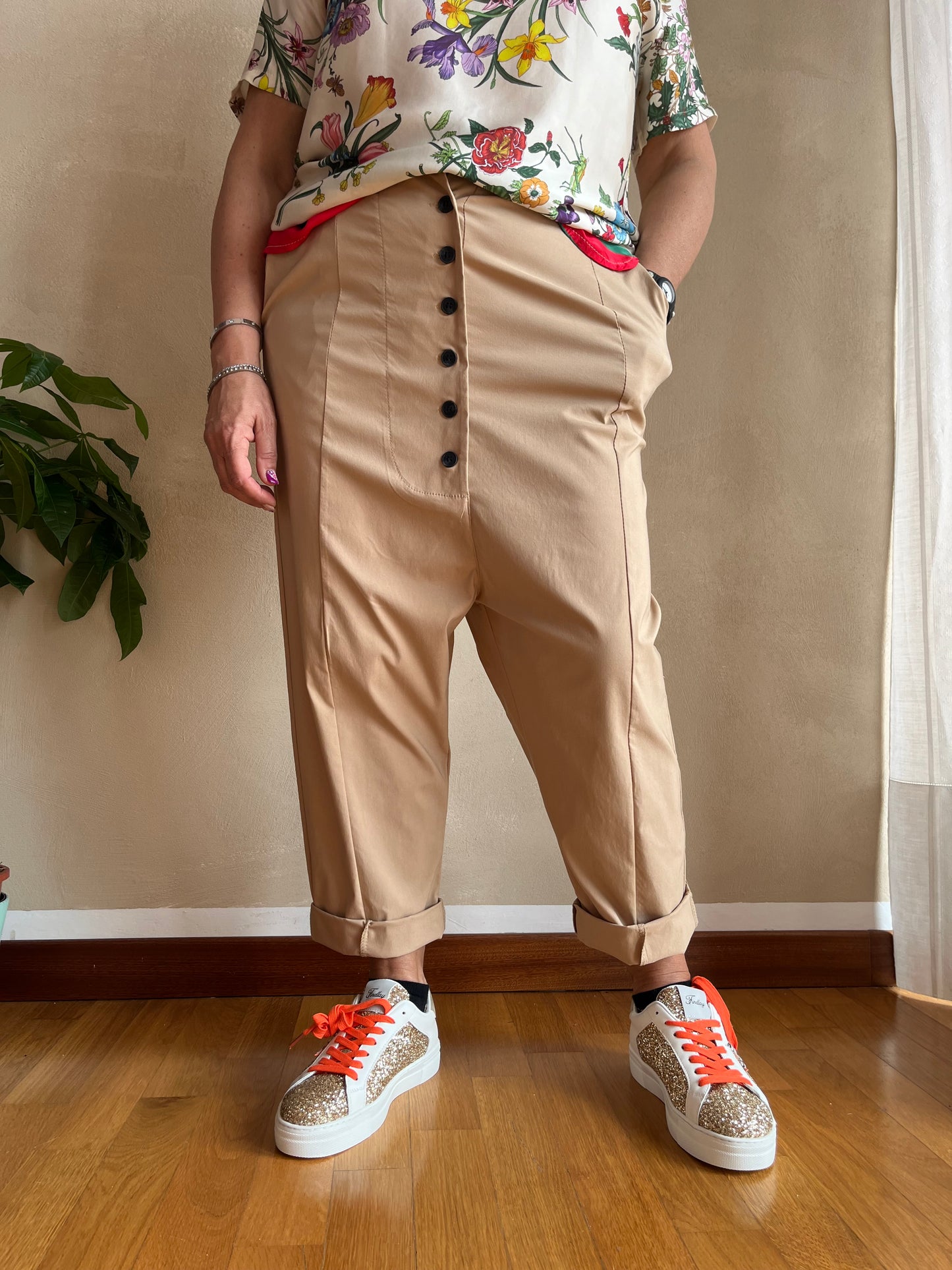 Pantalone Sun Florinda Beige Scuro
