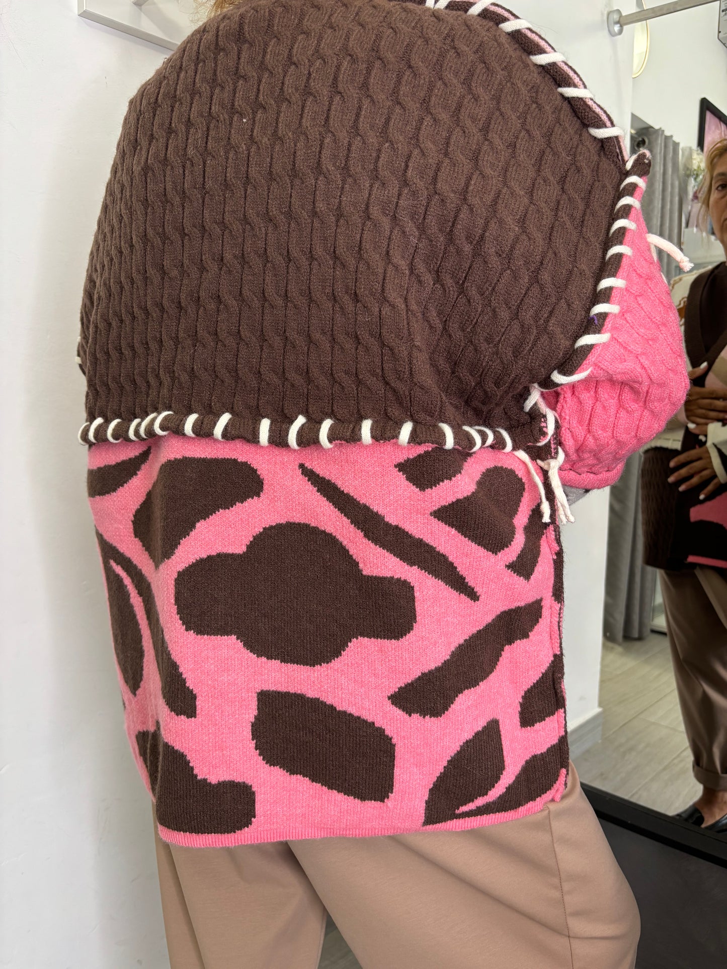Cardigan Madagascar Brown