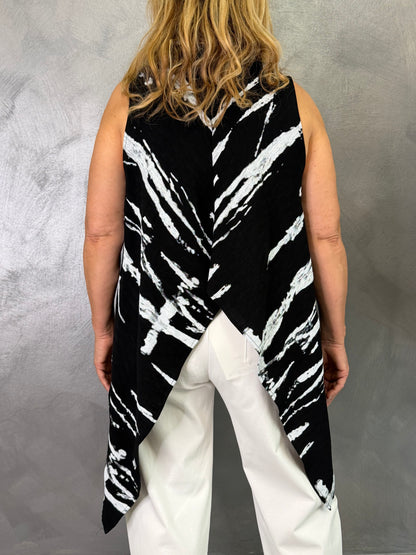 Top Wendy Onda Nero/Bianco