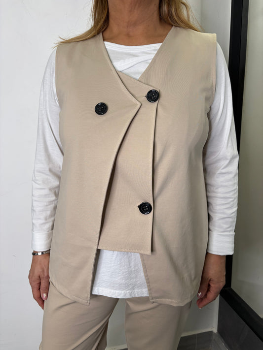 Gilet 158C Ely Beige