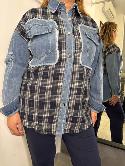 Camicia Scozia Jeans