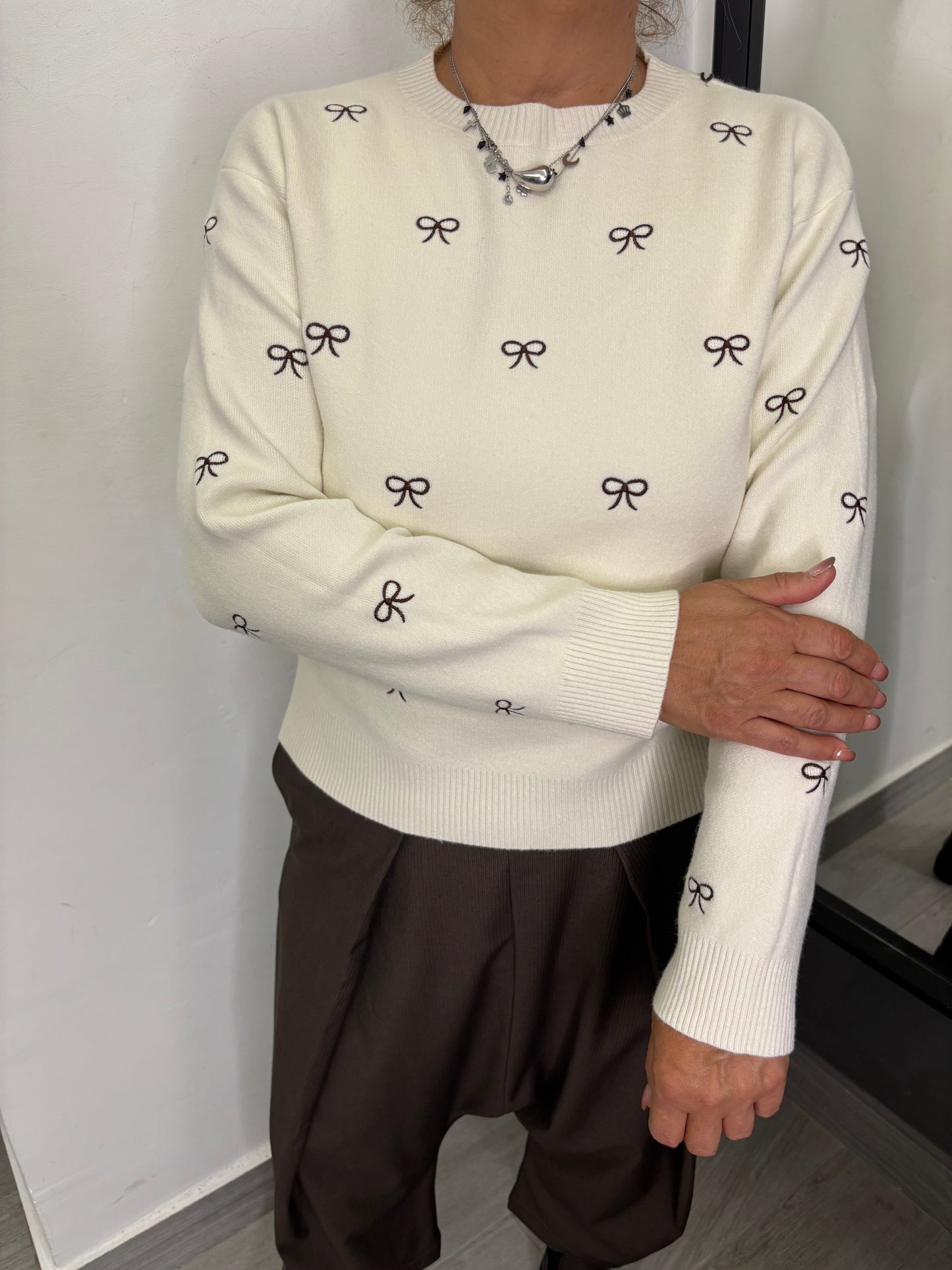 Maglione Fiocchi Burro