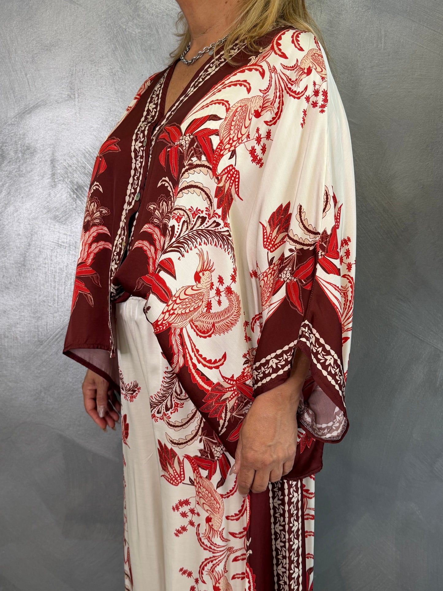 Camicia Nives Fantasia Rossa