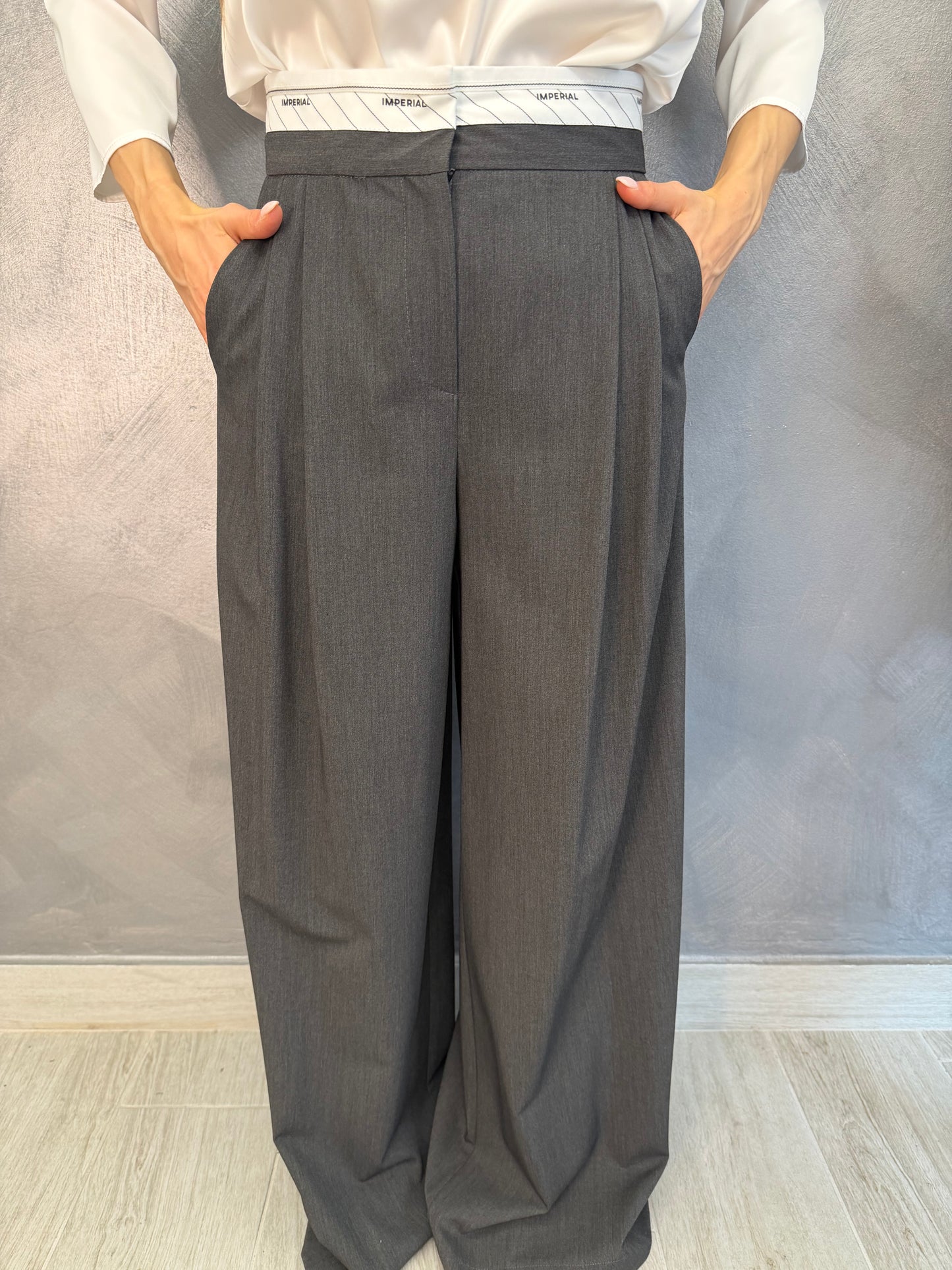 Pantalone Grigio Scuro Imperial