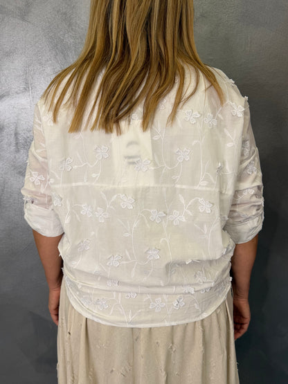 Camicia Fiore Bianca
