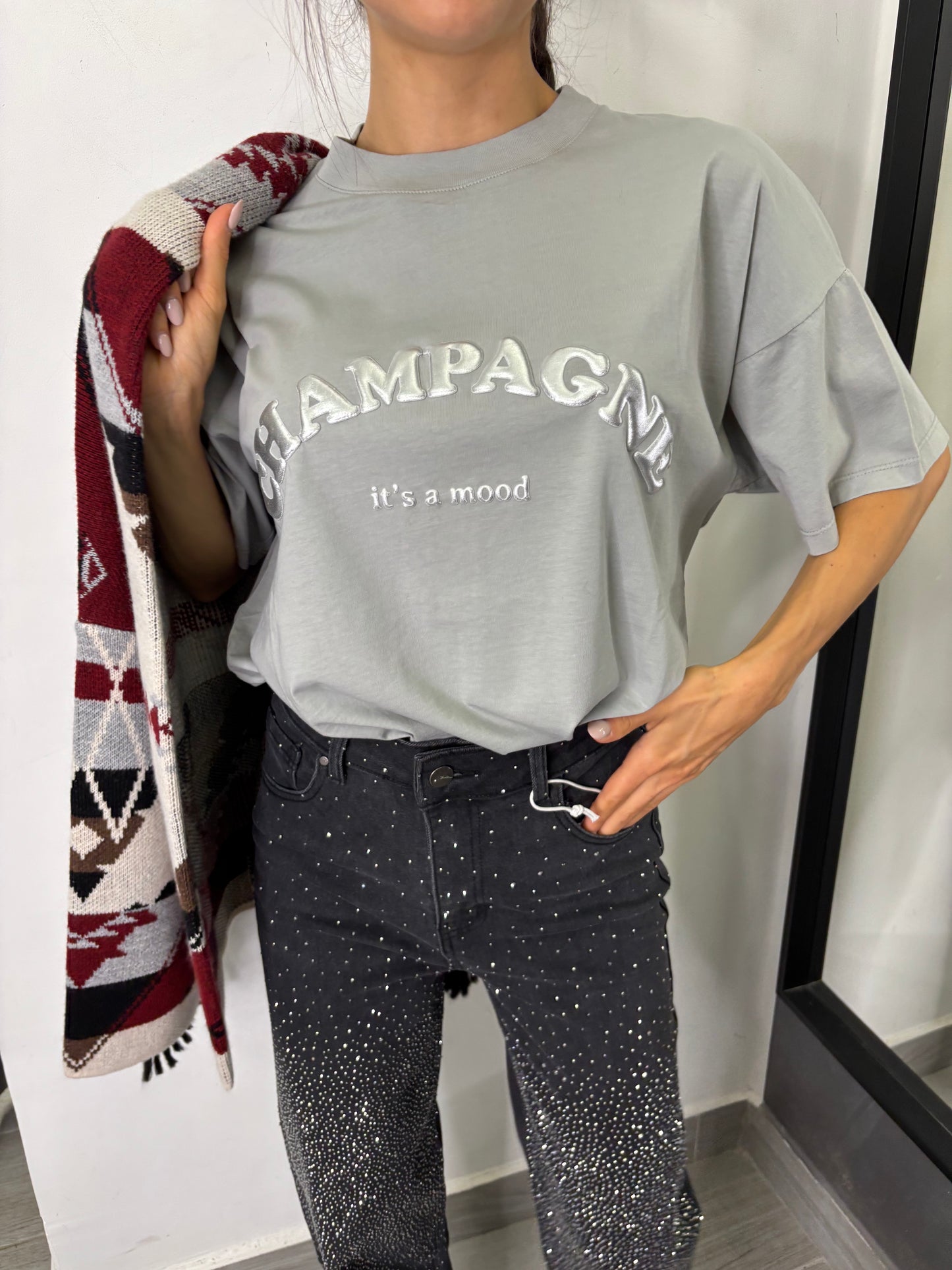 T-Shirt Champagne Grigia Vicolo