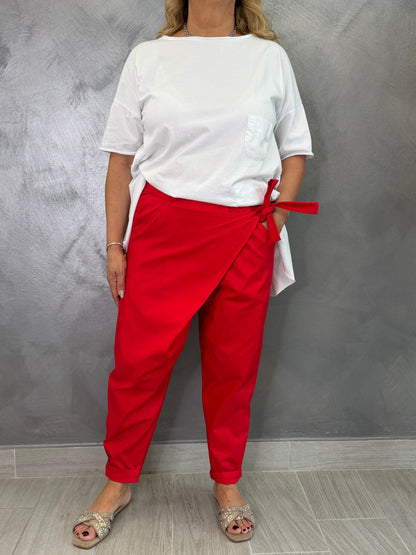 Pantalone Sun Pareo Summer Rosso