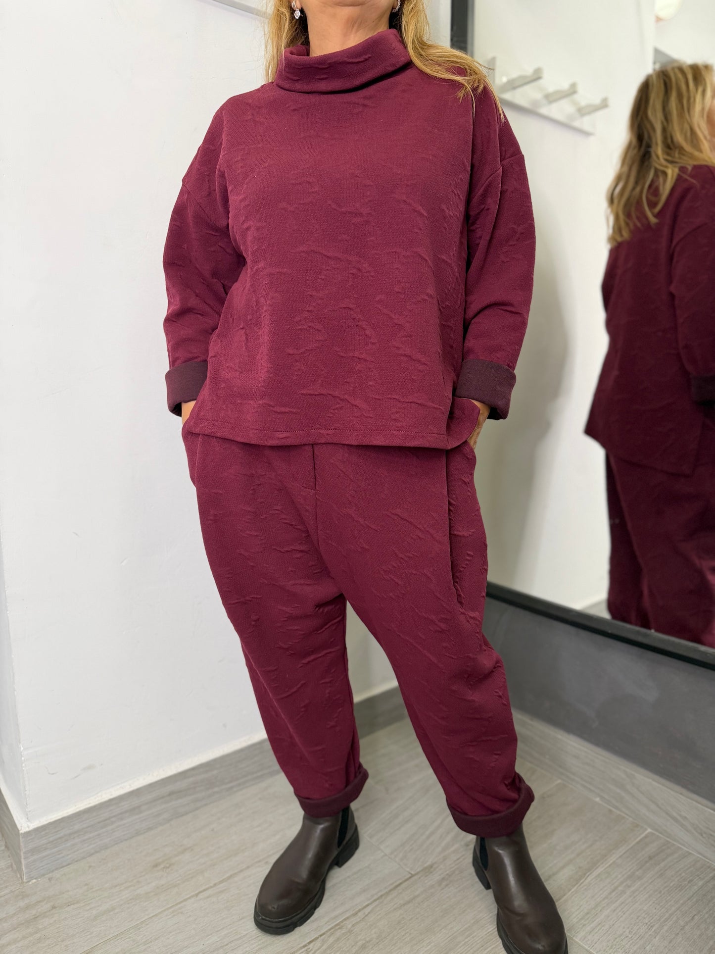 Pantalone Sun Clea Burgundi