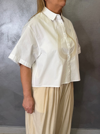 Camicia Bianca/Beige