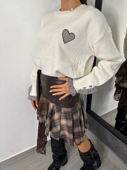 Maglione Cuore Burro