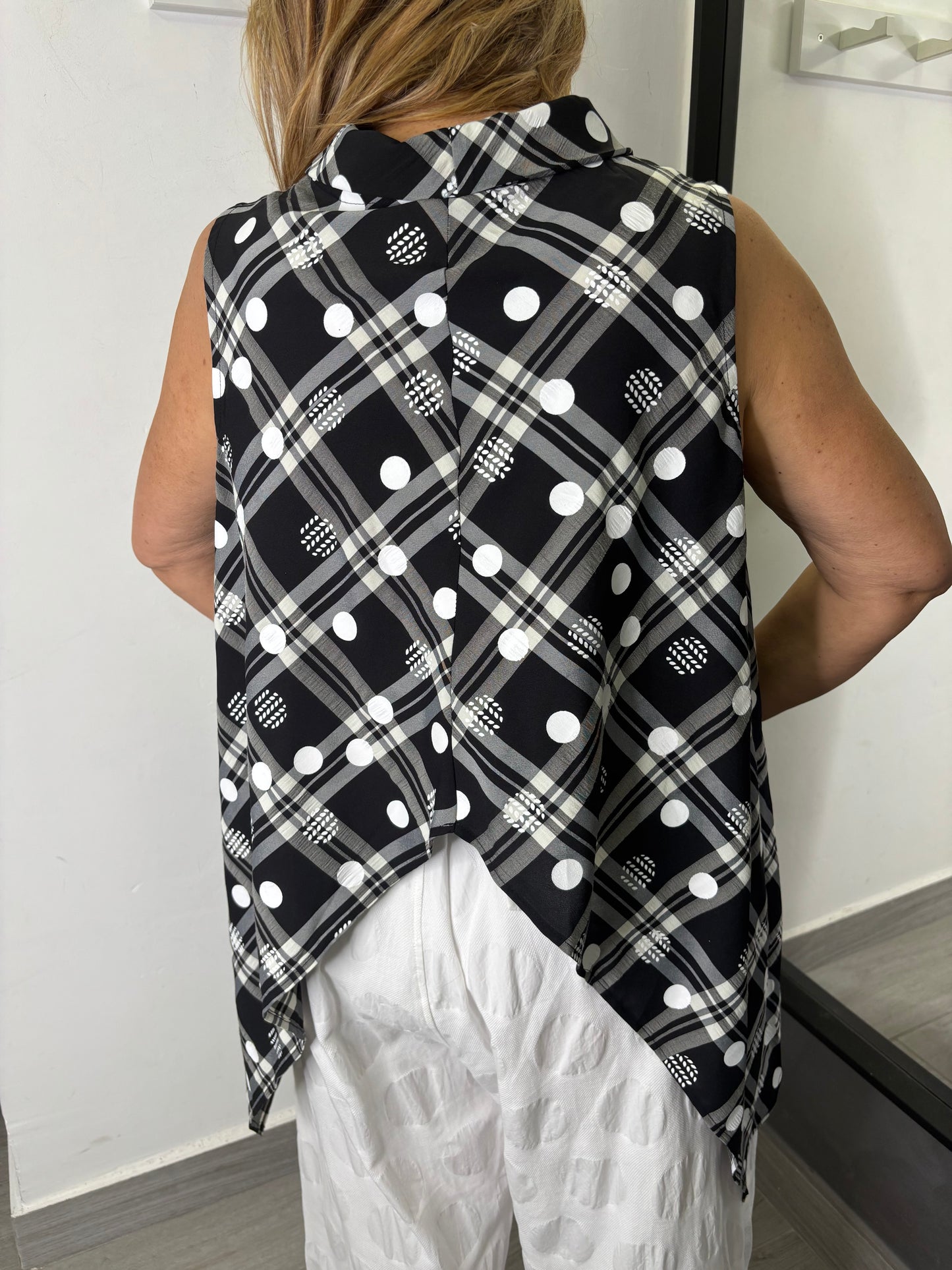 Gilet Wendy Trendy a quadri