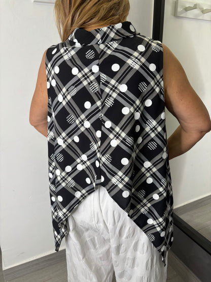 Gilet Wendy Trendy a quadri