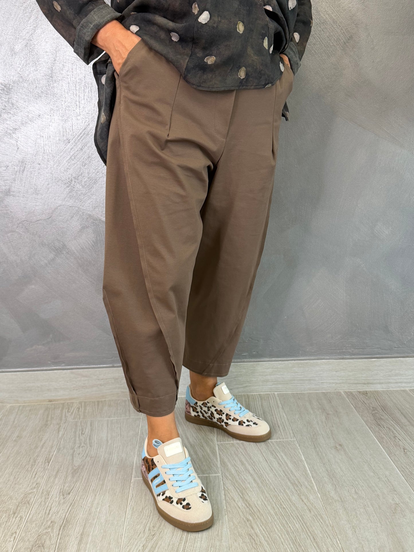 Pantalone Wendy Balloon Marrone