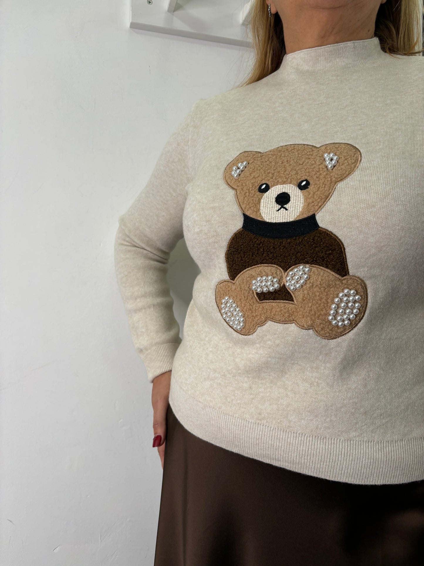 Maglia Teddy Beige